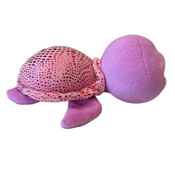 Ty Beanie Boo Slow-Poke Turtle Plush Pink Purple 2014 Stuffed Animal Toy - Picture 2 of 10